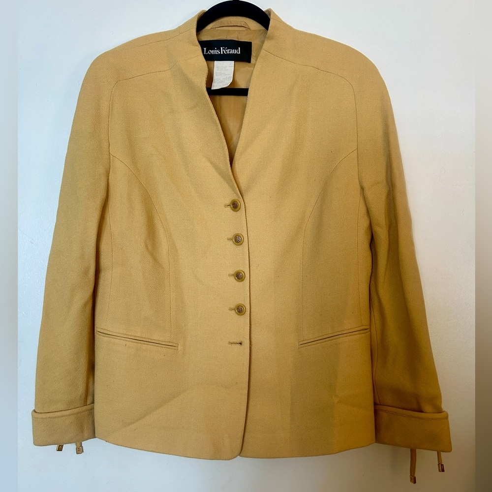 Louis Feraud Women's Yellow Blazer